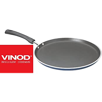 Vinod Cookware Nonstick Induction Dosa Tawa 25cm, Black