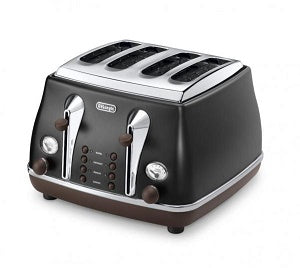 Black And Decker ET124 220 Volt 4-Slice Cool-Touch Toaster For