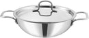 Vinod Smart Triply Stainless Steel Extra Deep Kadai with Lid - 26cm (3.7Ltrs) (Induction Friendly)