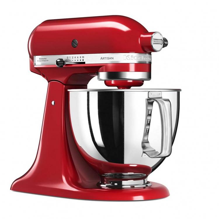 Kitchenaid 5KSM125EER Artisan Food Processor With Basic Equipment, Empire Red 220 Volts