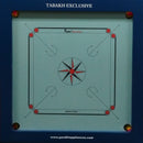 Tabakh Exclusive 20mm Carrom Board with Coins, Striker & Powder - Store Pickup Only, Open Box