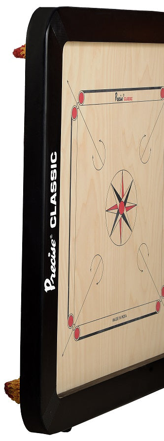 Tabakh Finest Next Generation Classic 24mm Champion Carrom Board with Coins & Striker by Precise
