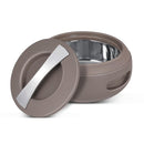 Tabakh Gourmet Inner Stainless Steel Casserole Set of 3 with Lockable Lid,(2000+3000+5000 ml), BPA Free Insulated Casserole Set |Food Grade Serving Set |Ideal for Chapati,Warm & Fresh Food,Brown