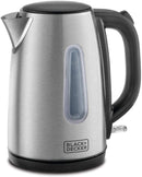 Black & Decker 1.7L Concealed Coil Stainless Steel Kettle, JC450-B5 (220V - Not for USA - European Cord)