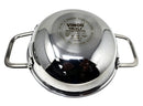 Vinod Smart Triply Stainless Steel Extra Deep Kadai with Lid - 18cm (1.3Ltrs) (Induction Friendly)