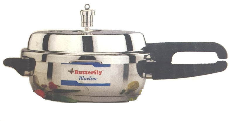 Butterfly Blue Line Junior Pan Stainless Steel Pressure Cooker, 3.5-Liter