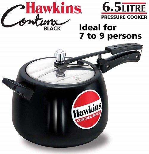 Hawkins Contura 6.5 Liter Hard Anodized Pressure Cooker 6.5 Litre