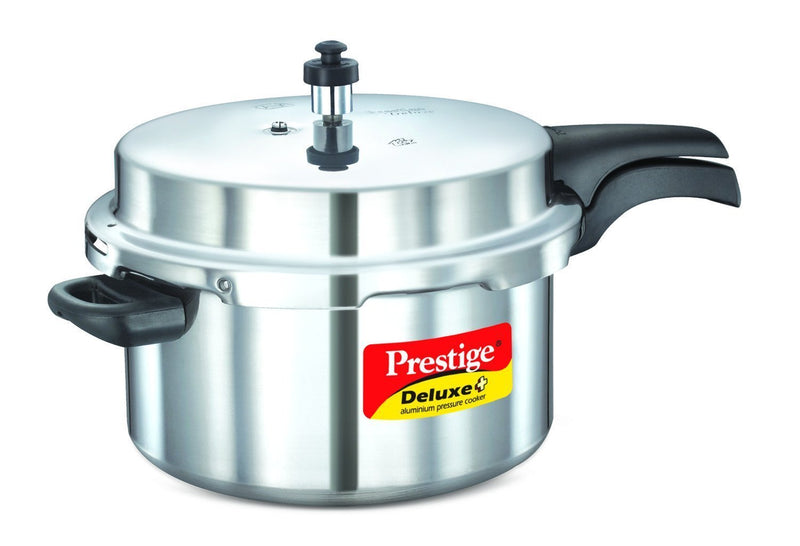 Prestige Deluxe Plus Aluminum Pressure Cooker, 7.5 Liter