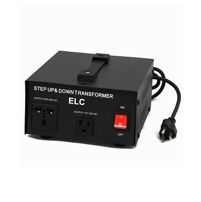 ELC T-1000 Voltage Converter Transformer - Step Up/Down - 110v to 220v / 220v to 110v Power Converter - Circuit Breaker Protection, CE Certified [3-Years Warranty]