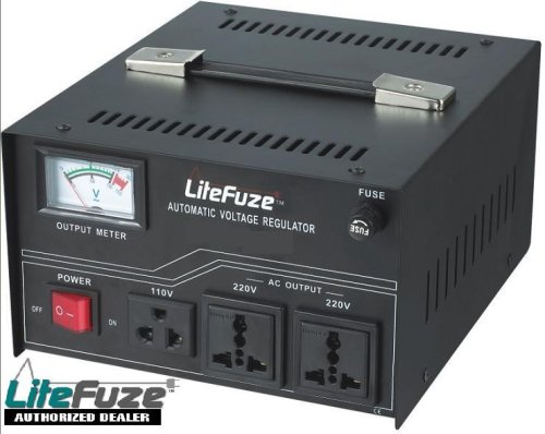 LiteFuze LR-1500 Heavy Duty 1500 Watt Voltage Regulator/Converter