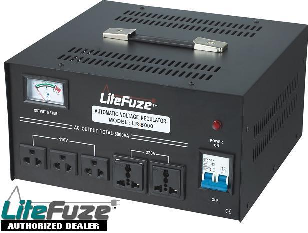 LiteFuze LR-8000 Heavy Duty 8000 Watt Voltage Regulator/Converter