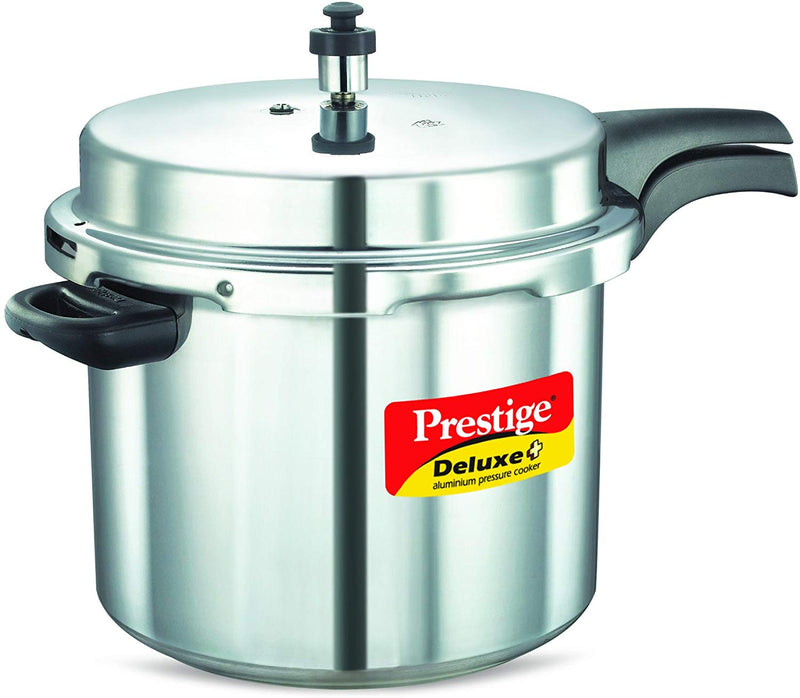 Prestige Deluxe Plus Aluminum Pressure Cooker, 10 Liter