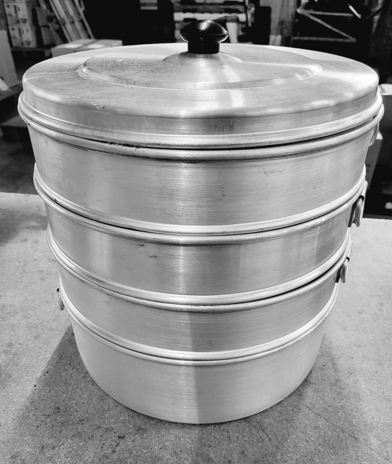 Tabakh Aluminum Momos Steamer, Standard, Silver