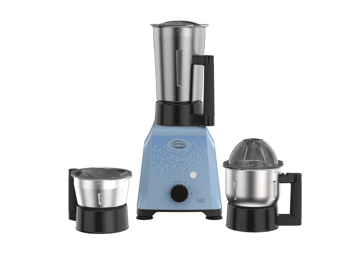 Ultra Topp Blue Mixer Grinder 750 Watts 110V For USA and Canada Open Box Store Pickup Only