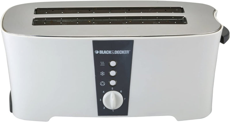 Black & Decker ET124 Toaster, Small, White 220V (Not for USA)