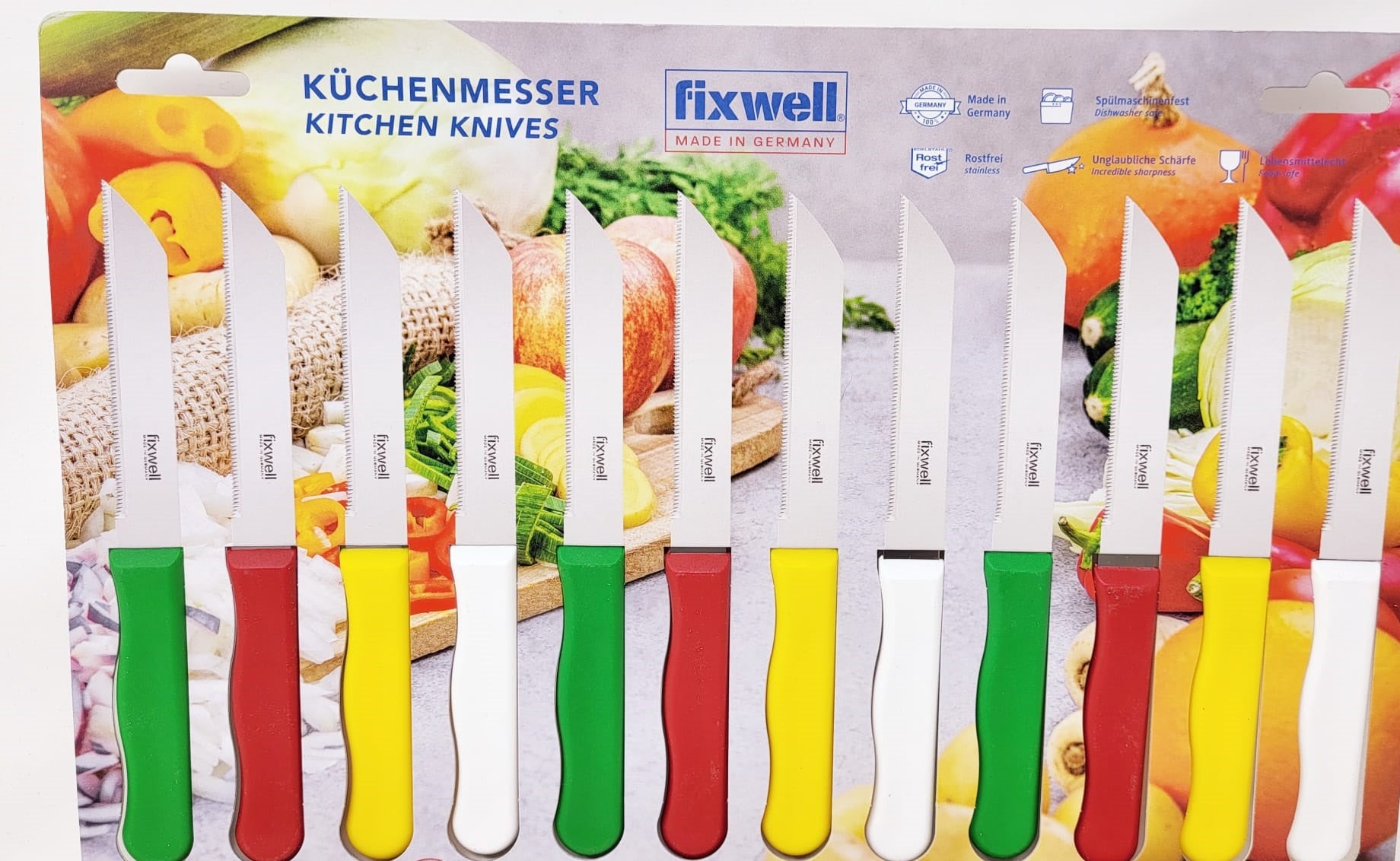  fixwell MADE IN GERMANY STAINLESS STEEL KNIVES -PACK