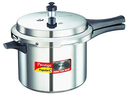 Prestige Popular Plus 5 Liter Aluminum Pressure Cooker Induction Base