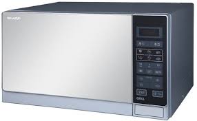 Sharp R-75MT(S) 900-Watt Microwave Oven with Grill, 220-volt (Not for USA), 25-Liter, Silver