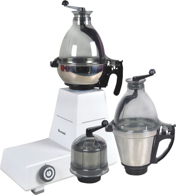 Sumeet Mixer Grinder Asia Kitchen Machine - 3 Jars 550 Watt