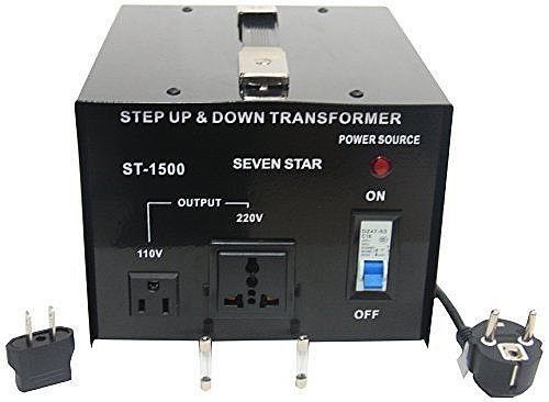 Seven Star ST-1500 Voltage Transformer Converter Step Up / Down 1500 Watts 110/220V