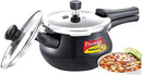 Prestige Deluxe Duo Plus Induction Base Hard Anodized 3 Liter Pressure Cooker with Glass Lid