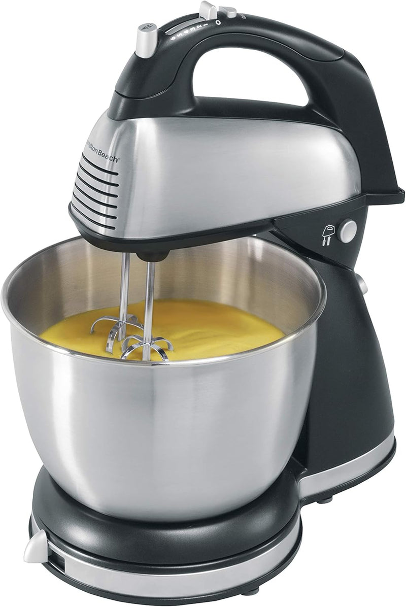 Hamilton Beach Classic Hand and Stand Mixer Black and Stainless