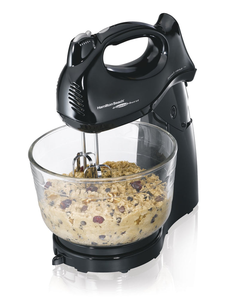 Hamilton Beach 64698 Power Deluxe Hand/Stand Mixer Black