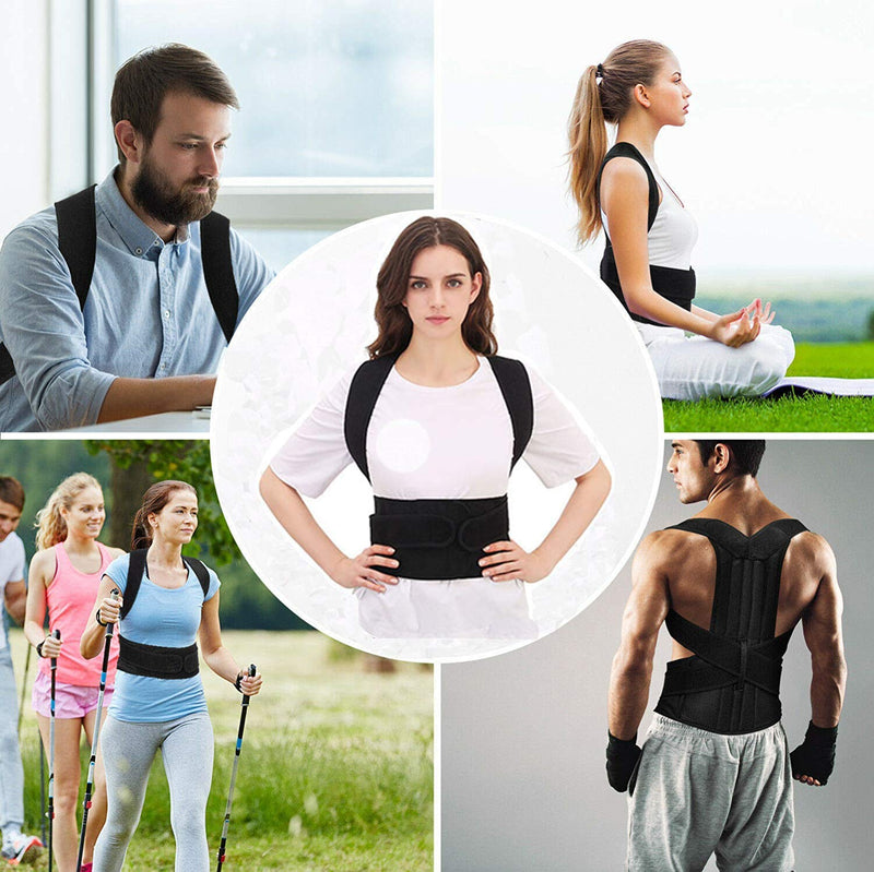 Back Brace Posture Corrector for Women and Men Back Lumbar Support Shoulder Posture Support for Improve Posture Provide and Back Pain Relief Large Size