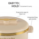 CELLO Exotic Insulated Roti Casserole Hot Pot Case 2500ml | Food Grade Inner Steel, Double Wall Insulated, Keeps Fresh for Long Hours | Ideal For Roti, Rice & Biryani