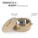 CELLO Exotic Insulated Roti Casserole Hot Pot Case 2500ml | Food Grade Inner Steel, Double Wall Insulated, Keeps Fresh for Long Hours | Ideal For Roti, Rice & Biryani