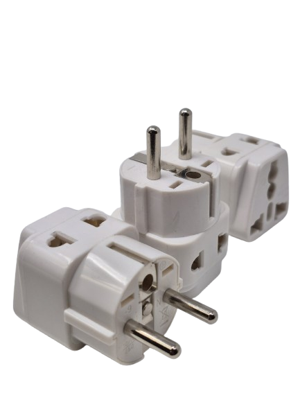 Type E/F – Ckitze Grounded 2 in 1 Plug Adapter – Germany, France, Europe