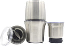 Revel CCM102 Stainless Steel Wet and Dry Coffee/Spice/Chutney Grinder with Two Bowls, Silver 220v