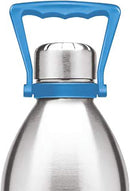 Milton Thermosteel Duo DLX 2000, Double Walled Vacuum Insulated Flask 2000 ml | 68 oz | 1.86 Ltr |24 Hours Hot and Cold Water Bottle, 18/8 Stainless Steel, BPA Free, Food Grade, Leak-Proof | Silver