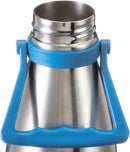 Milton Thermosteel Duo DLX 2000, Double Walled Vacuum Insulated Flask 2000 ml | 68 oz | 1.86 Ltr |24 Hours Hot and Cold Water Bottle, 18/8 Stainless Steel, BPA Free, Food Grade, Leak-Proof | Silver