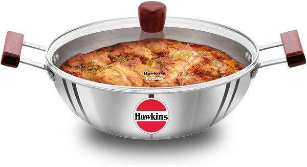  Hawkins Futura 2 Litre Cast Iron Kadhai, Naturally