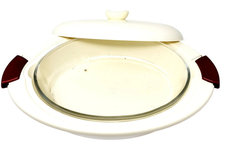 INDIT Oval Glass 2400ML Food Serve