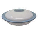 TABAKH Indit Oval Glass Food Serving Casserole with Lid 2400 ml