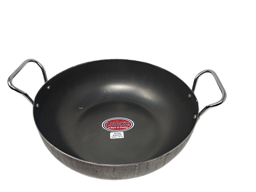 Tabakh Lucky Iron Kadai Flat Bottom