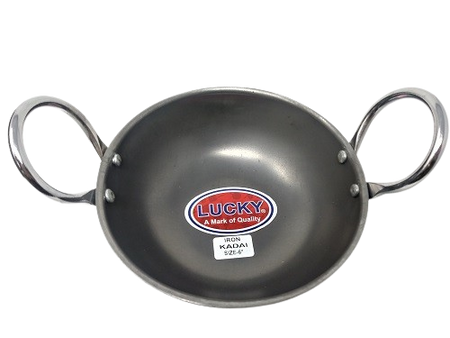 Tabakh Lucky Iron Kadai Flat Bottom