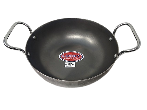 Tabakh Lucky Iron Kadai Flat Bottom