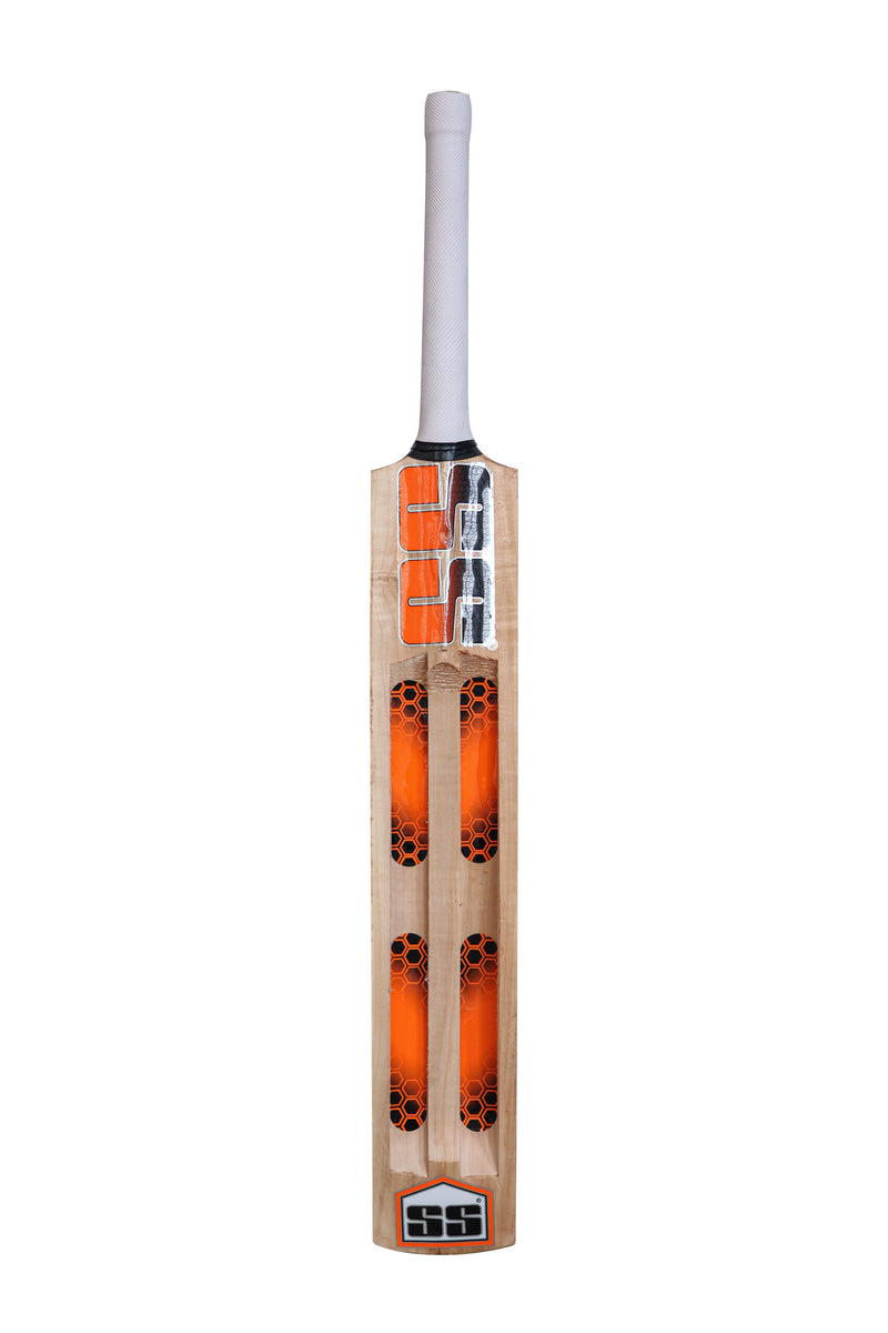 SS Jaddu Players Jumbo Kashmir Willow Leather Ball Cricket Bat Adult Size - Short Handle (Cover Included)