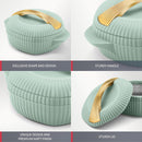 MILTON Casserole Oyster Regular Gift Set 3 Pcs Set Hotpot (1000ml, 1500ml and 2000ml) Green