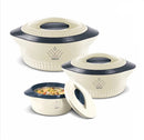 MILTON Casserole Royal Regular Gift Set 3 Pcs Set Hotpot (1000ml, 1500ml and 2000ml) Cream