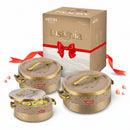 MILTON Casserole Insignia Senior Set  3 Pcs Set Hotpot (1000ml, 1500ml and 2500ml)