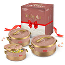 MILTON Casserole Insignia Senior Set  3 Pcs Set Hotpot (1000ml, 1500ml and 2500ml)
