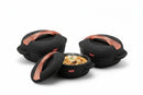 MILTON Casserole Oyster Senior Gift Set 3 Pcs Set Hotpot (1000ml, 1500ml and 2500ml) Black
