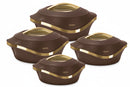 MILTON Pearl Inner Stainless Steel Casserole Set of 3 (1000ml, 1500ml, 2000ml)