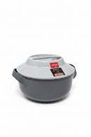 Gray Milton lunch box with a white background