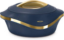 MILTON Pearl 2500 Inner Stainless Steel Casserole, 2.1 litres, Blue | BPA Free | Food Grade | Easy to Carry | Easy to Store | Chapati | Roti | Curd Maker