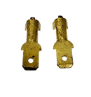 A set of two gold-colored metal connectors, likely for a Preethi mixer grinder.